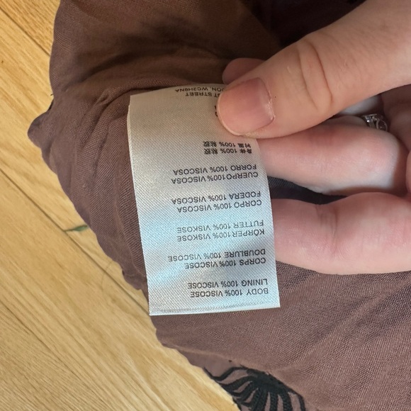 NWT Free People Elegant Black and Mauve Embroidered Floral Dress - Picture 15 of 15